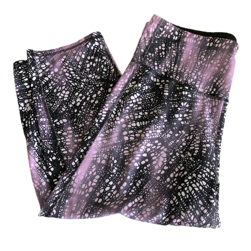 Champion DuoDry Graffiti Purple, Black and White Leggings Size XXL